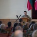 U.S. Civil Affairs subject matter expert speaks on information operations at Lithuanian Military Academy