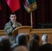 U.S. Civil Affairs subject matter expert speaks on information operations at Lithuanian Military Academy