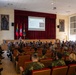 U.S. Army Capt. Jared Berken briefs Lithuanian audience on Civil Affairs and NATO CIMIC