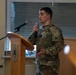 U.S. Army Capt. Jared Berken briefs Lithuanian audience on Civil Affairs and NATO CIMIC