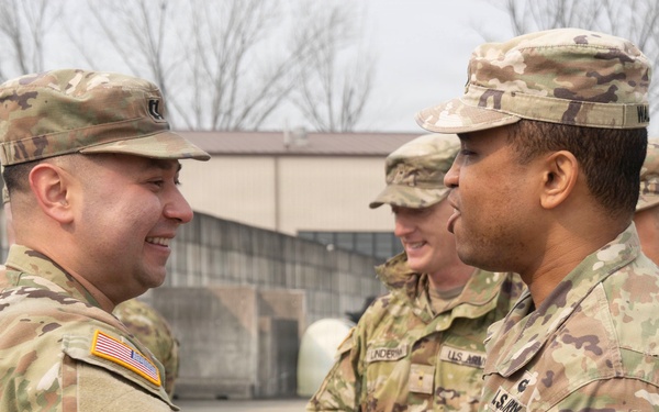 Delta Battery, 6th Battalion, 52nd Air Defense Artillery Regiment, Holds Change of Command Ceremony at Osan Air Base