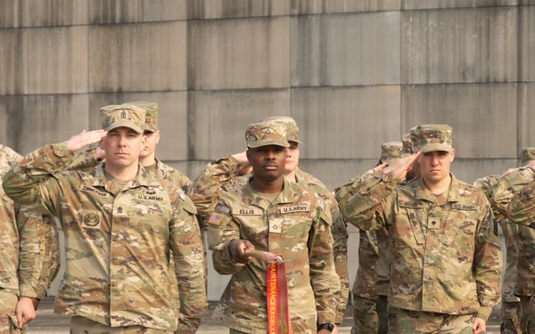 Delta Battery, 6th Battalion, 52nd Air Defense Artillery Regiment, Holds Change of Command Ceremony at Osan Air Base