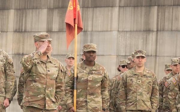 Delta Battery, 6th Battalion, 52nd Air Defense Artillery Regiment, Holds Change of Command Ceremony at Osan Air Base
