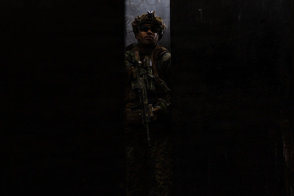 U.S. Marines with 12th LCT Execute Close Quarters Battle Drills