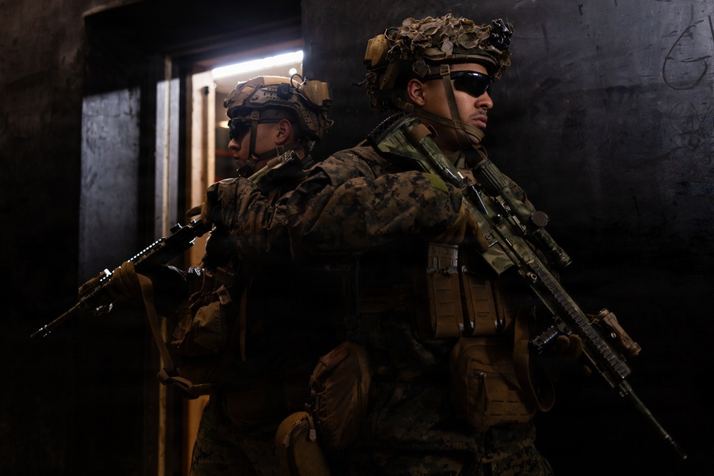 U.S. Marines with 12th LCT Execute Close Quarters Battle Drills