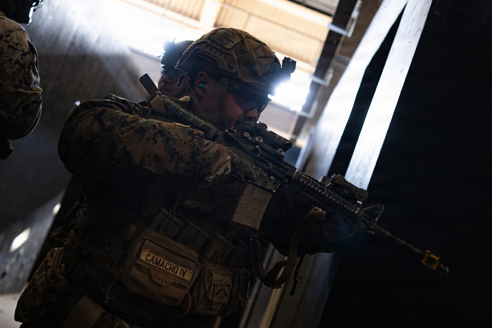 U.S. Marines with 12th LCT Execute Close Quarters Battle Drills