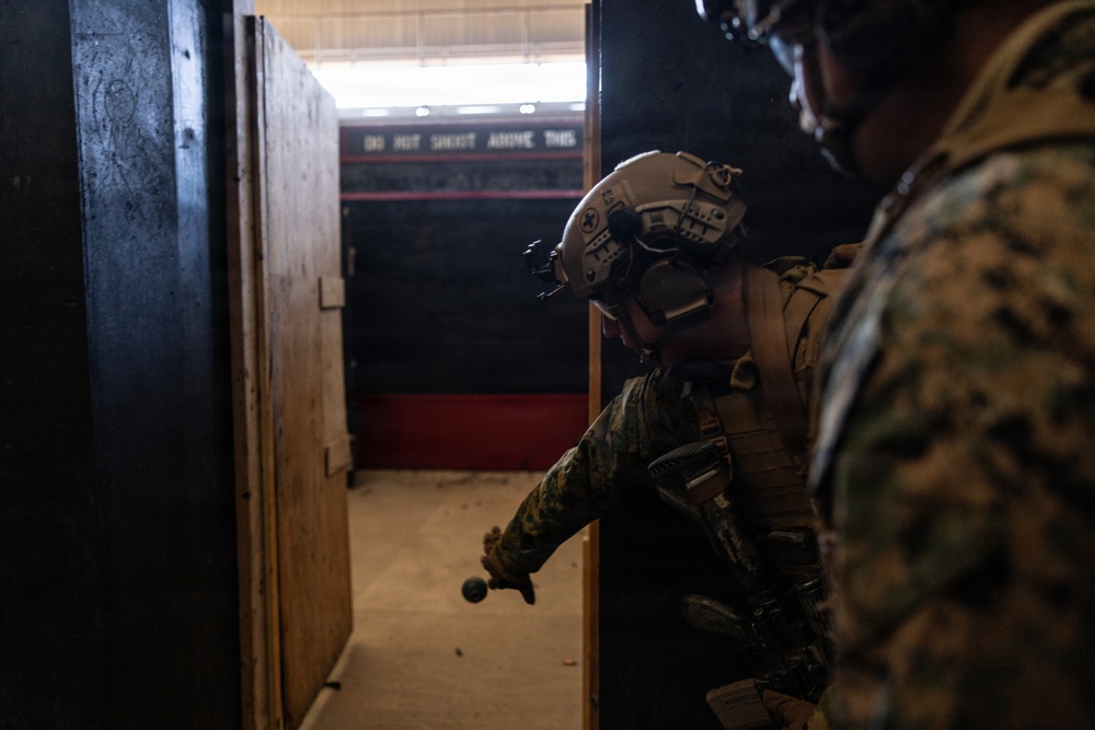 U.S. Marines with 12th LCT Execute Close Quarters Battle Drills