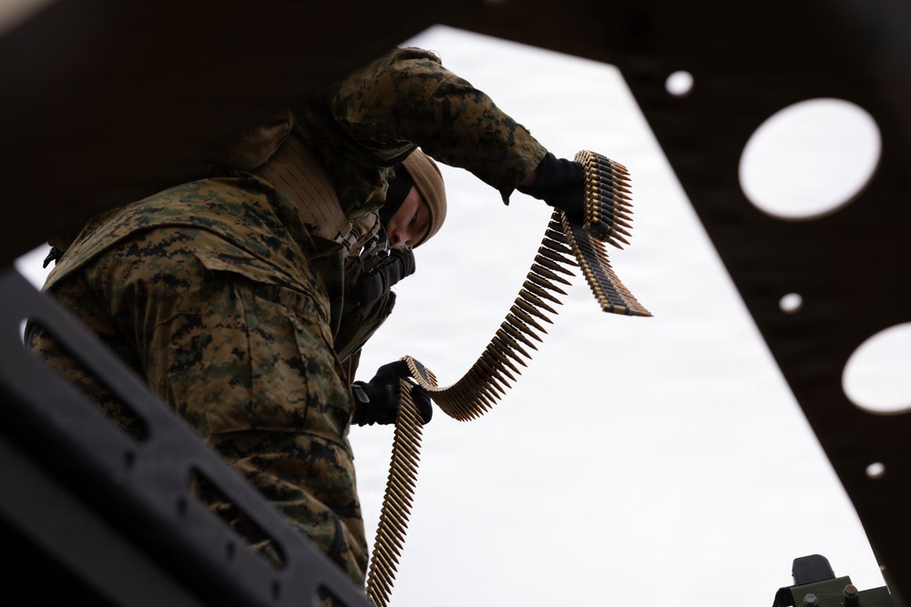 U.S. Marines with 12th MLR Execute a Convoy Live-Fire Range