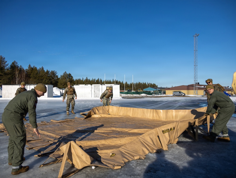 CORE26 | U.S. Marines Establish a Forward Arming and Refueling Point in Sweden for Arctic Exercise