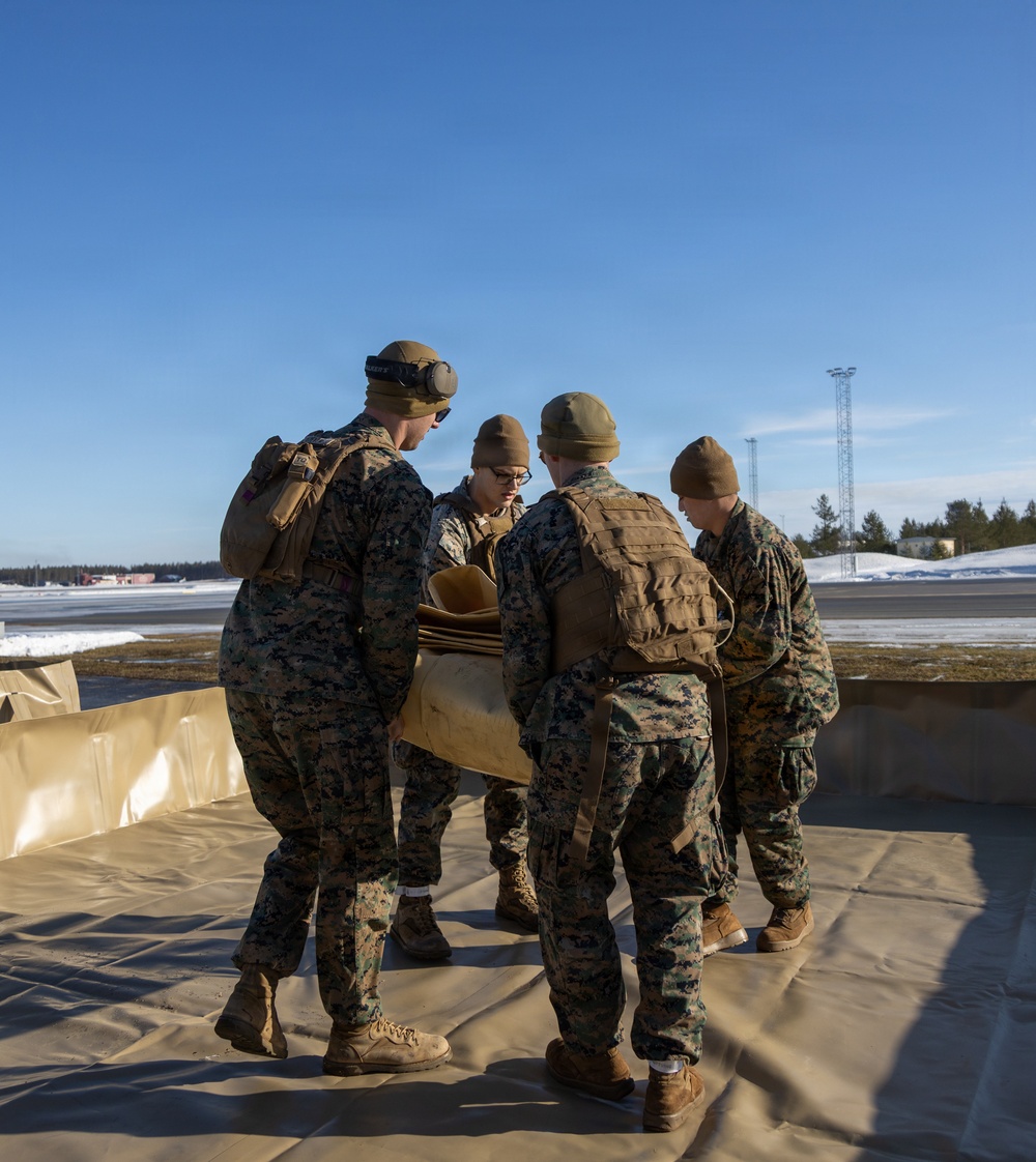 CORE26 | U.S. Marines Establish a Forward Arming and Refueling Point in Sweden for Arctic Exercise