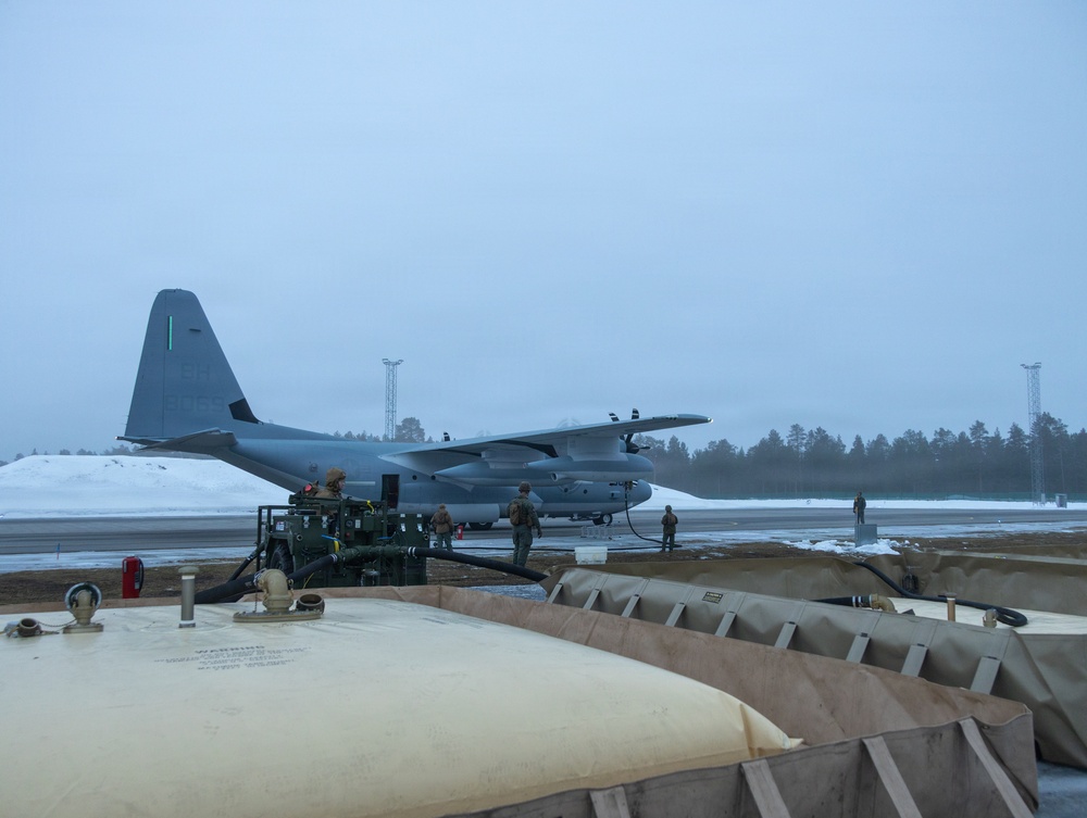 CORE26 | U.S. Marines Establish a Forward Arming and Refueling Point in Sweden for Arctic Exercise