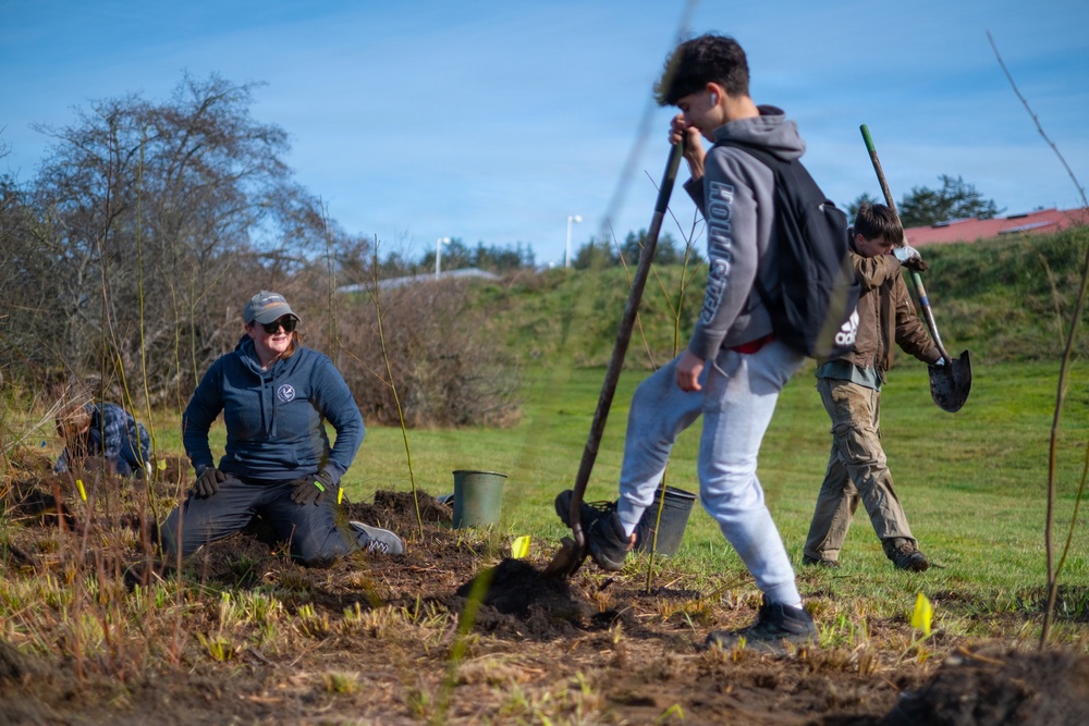 Roots run deep: Camp Rilea volunteers restore Neacoxie Creek riparian corridor