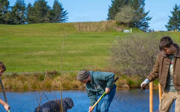 Roots run deep: Camp Rilea volunteers restore Neacoxie Creek riparian corridor