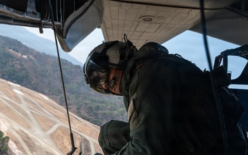 CH-53E Super Stallions take off from Suwon Air Base