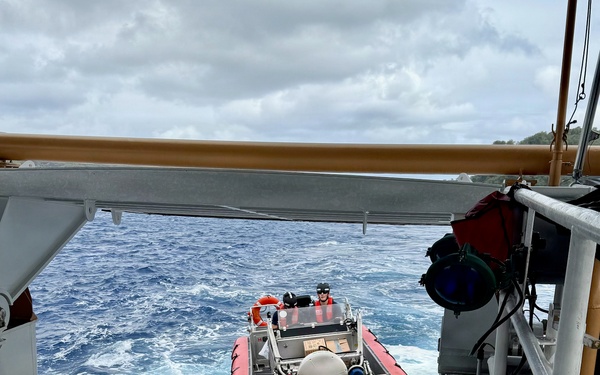USCGC Frederick Hatch crew delivers supplies to Agrihan residents