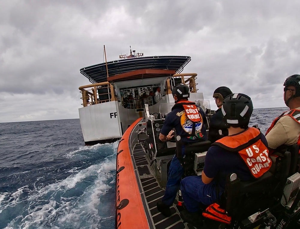 USCGC Frederick Hatch crew delivers supplies to Agrihan residents