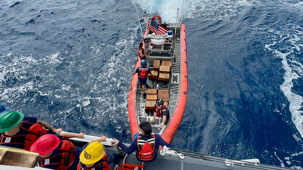 USCGC Frederick Hatch crew delivers supplies to Agrihan residents