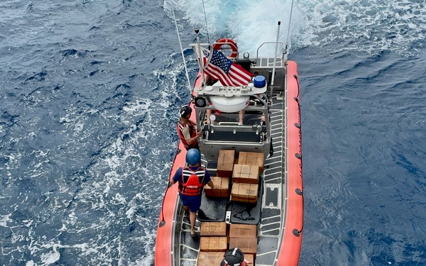 USCGC Frederick Hatch crew delivers supplies to Agrihan residents