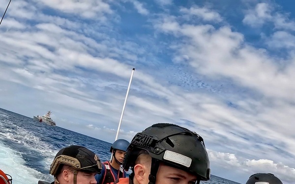 USCGC Frederick Hatch crew delivers supplies to Pagan residents