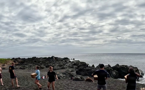 USCGC Frederick Hatch crew delivers supplies to Pagan residents
