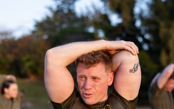 3rd Marine Division Staff and Officers Execute Physical Training Session