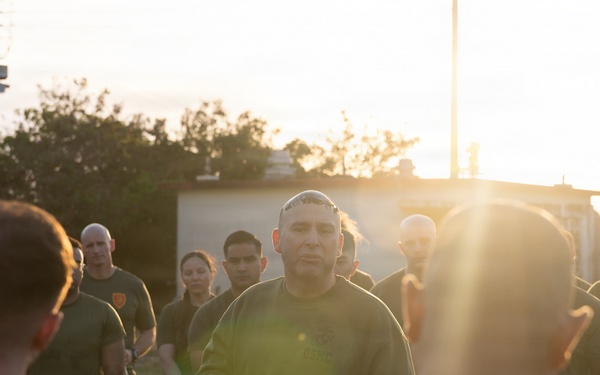3rd Marine Division Staff and Officers Execute Physical Training Session