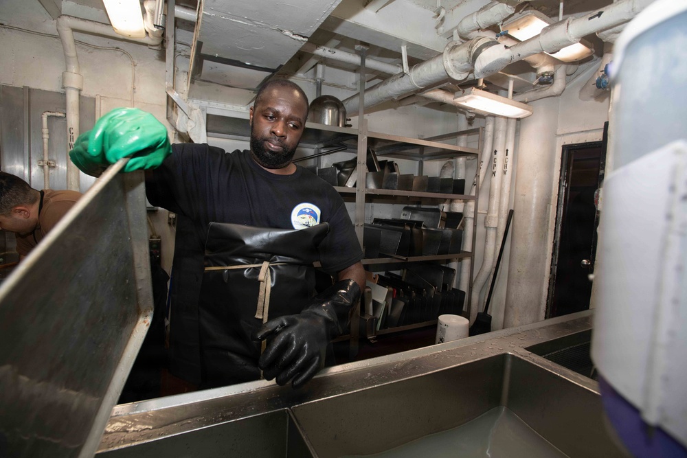 Sailors Aboard USS Blue Ridge (LCC 19)