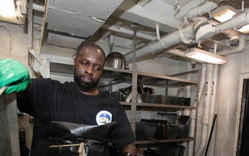 Sailors Aboard USS Blue Ridge (LCC 19)