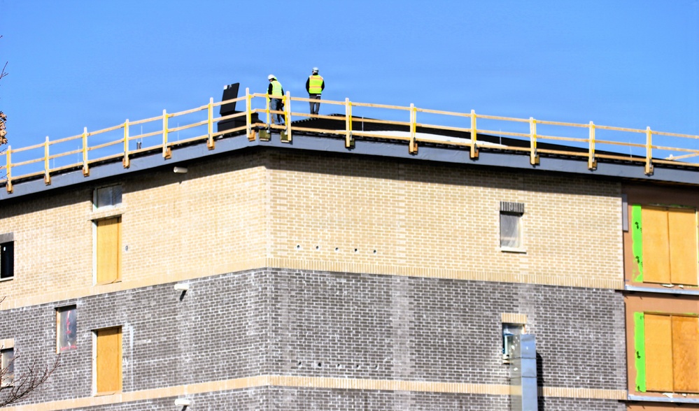 March 2026 construction operations for fiscal year 2024-funded $55.75 million Collective Training Officers Quarters Project at Fort McCoy