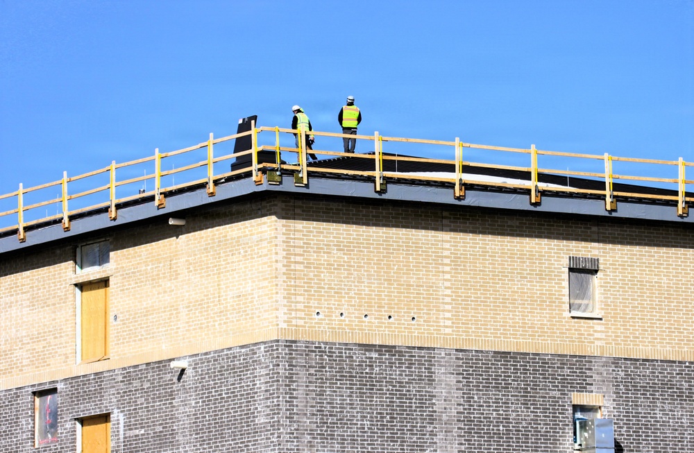 March 2026 construction operations for fiscal year 2024-funded $55.75 million Collective Training Officers Quarters Project at Fort McCoy