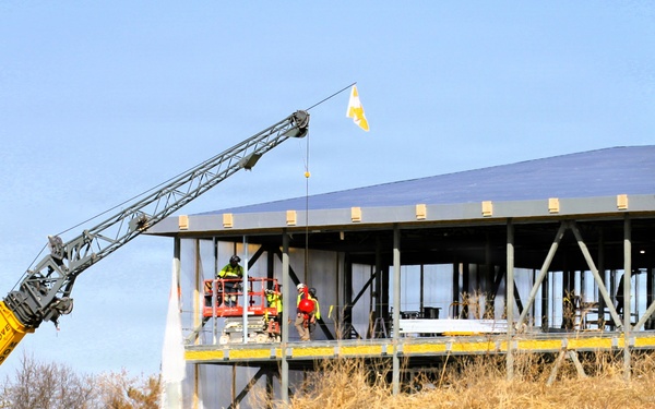 March 2026 construction operations for fiscal year 2024-funded $55.75 million Collective Training Officers Quarters Project at Fort McCoy