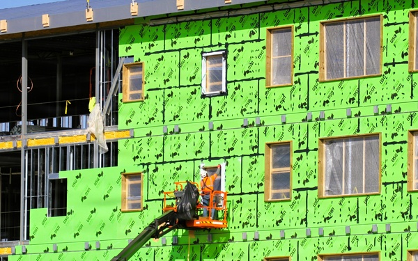 March 2026 construction operations for fiscal year 2024-funded $55.75 million Collective Training Officers Quarters Project at Fort McCoy