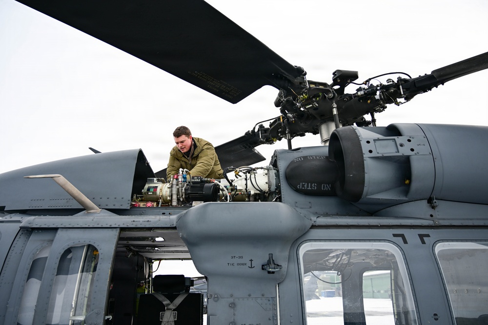 56th RQS and Swedish air force rangers joint personnel recovery training