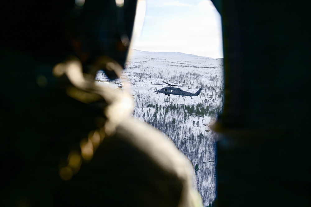 56th RQS and Swedish air force rangers joint personnel recovery training