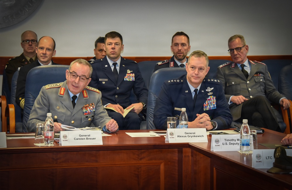 Senior Commanders Visit Marshall Center, Engage Security Professionals