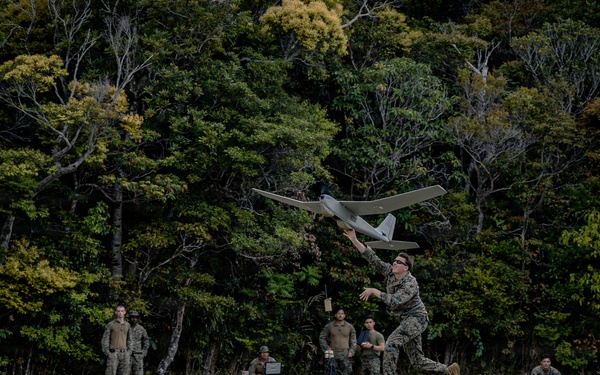 U.S. Marines with 1st LAAD Rehearse Anti Drone Procedures