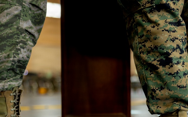 Marines with 1st Marine Division, 1st ROK Marine Division attend ROC drill during Freedom Shield 26