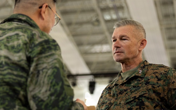 Marines with 1st Marine Division, 1st ROK Marine Division attend ROC drill during Freedom Shield 26