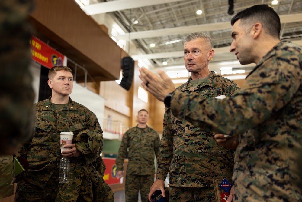 Marines with 1st Marine Division, 1st ROK Marine Division attend ROC drill during Freedom Shield 26