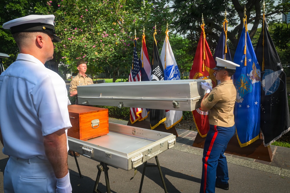 DPAA conducts Repatriation Ceremony at the U.S. Embassy in Thailand