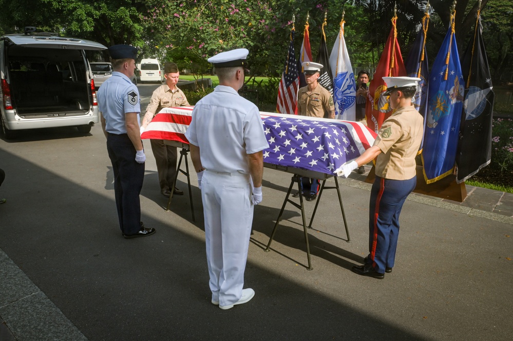 DPAA conducts Repatriation Ceremony at the U.S. Embassy in Thailand