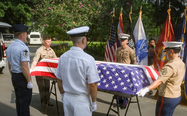 DPAA conducts Repatriation Ceremony at the U.S. Embassy in Thailand