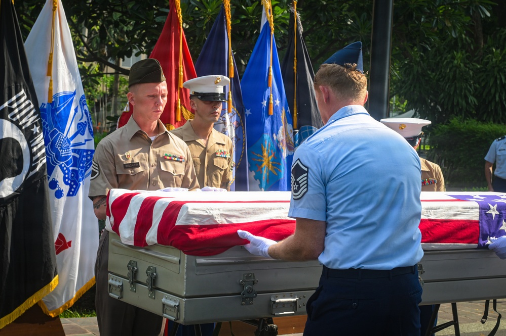 DPAA conducts Repatriation Ceremony at the U.S. Embassy in Thailand