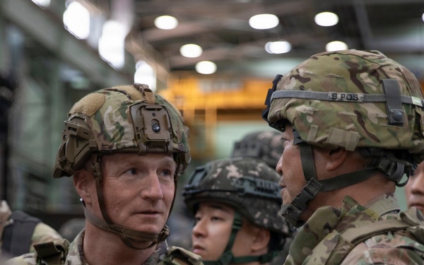 ROKA Chief of Staff tour Camp Carroll Area IV Installation