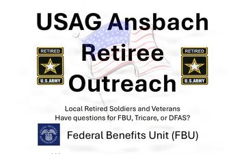 USAG Ansbach Retiree Outreach visit March 25.