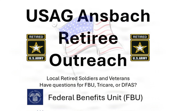 USAG Ansbach Retiree Outreach visit March 25.