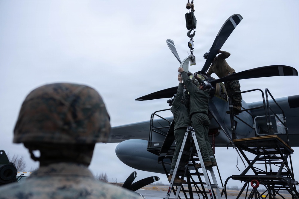 CORE26 | U.S. Marines Maintain a KC-130J Super Hercules for Arctic Exercise