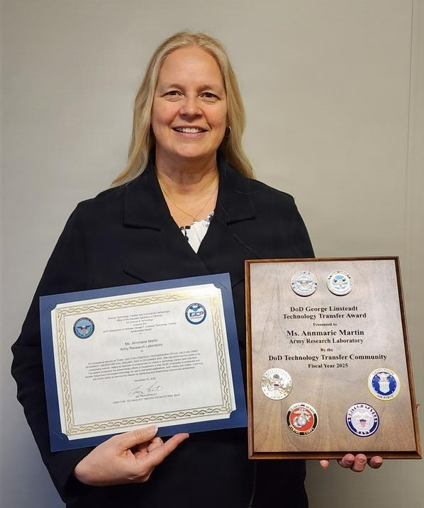 AnnMarie Martin was selected as the recipient of the 2025 George F. Linsteadt Award for Excellence in Technology Transfer.