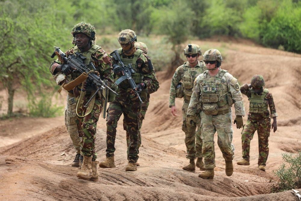 US infantry, Kenya Defense Forces rangers conclude bilateral live-fire training during Justified Accord 2026