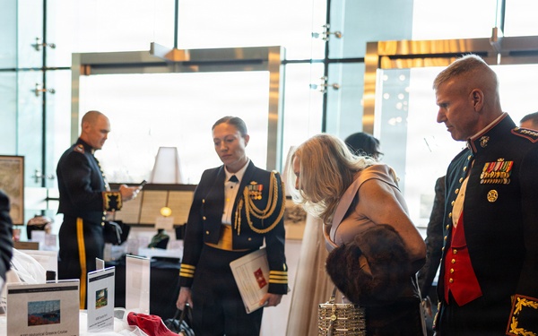 The Commandant, Gen. Eric M. Smith is the guest of honor of the Navy Marine Corps Relief Society Ball